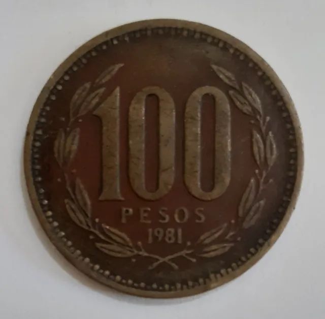 Lote 2 Moedas Chile - 50 Pesos (1989) / 100 Pesos (1981) - Foto 5