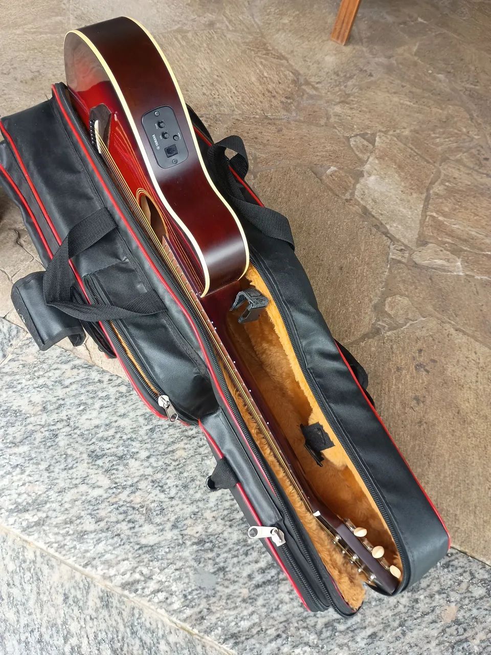 Violão Yamaha Apxt2 com case Soth Custom e correia - Foto 2