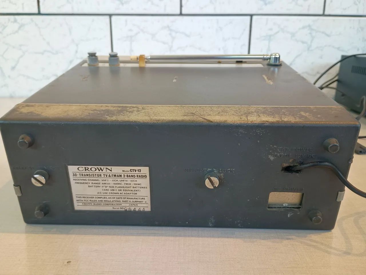 Tv com rádio crown ctv-12 funcionando vintage  - Foto 3