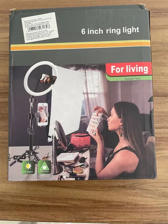Ring Light 6 polegadas para lives e vídeos