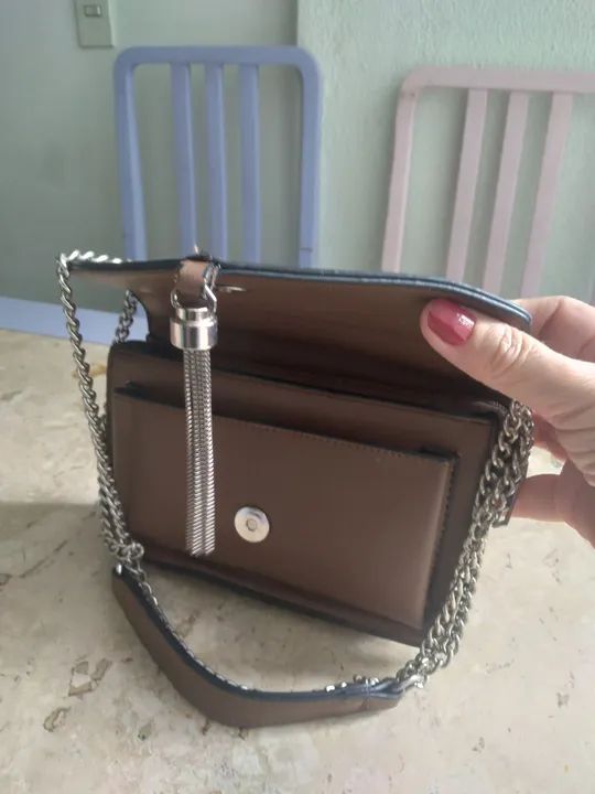 Bolsa Miss Bela Marrom - Foto 2