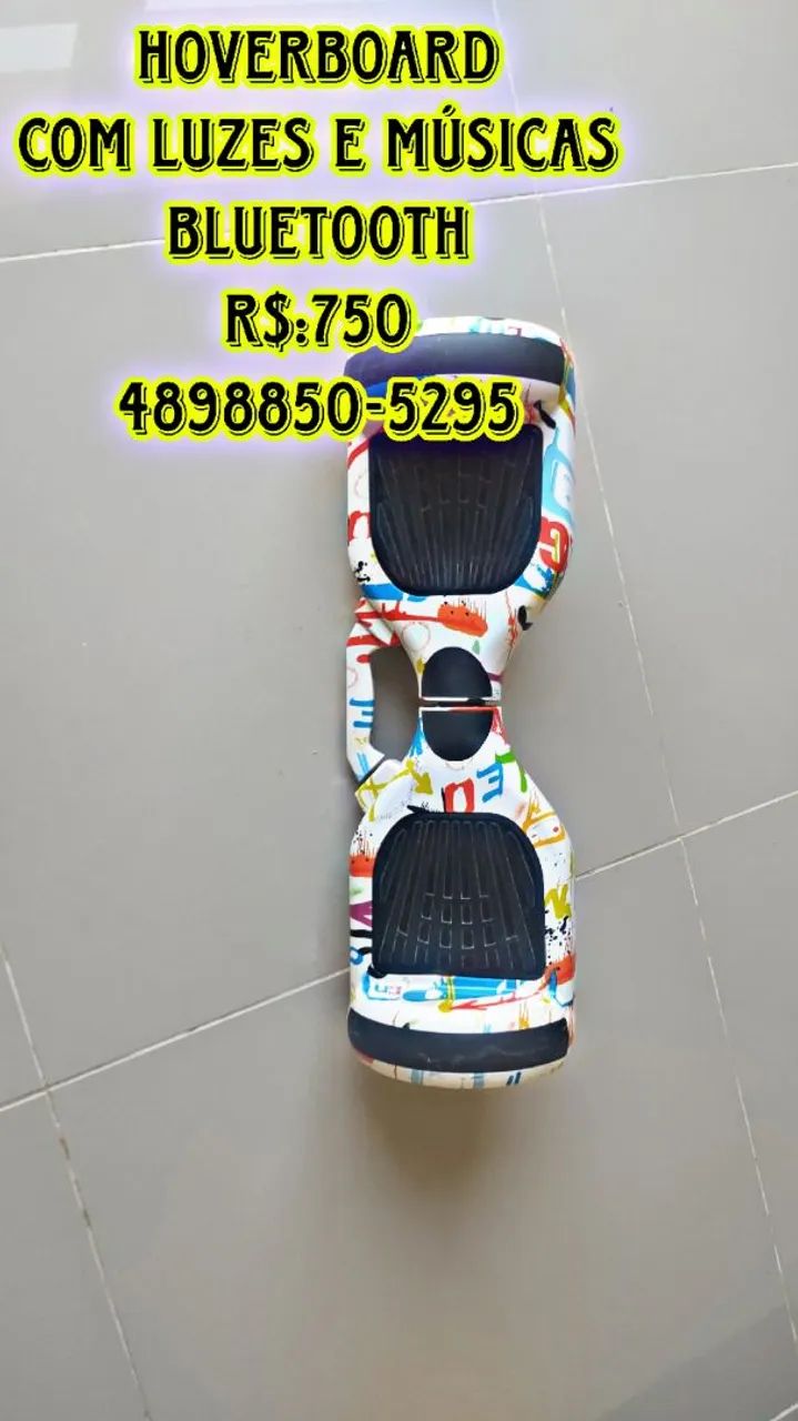 hoverboard músicas bluetooth e luzes - Foto 4