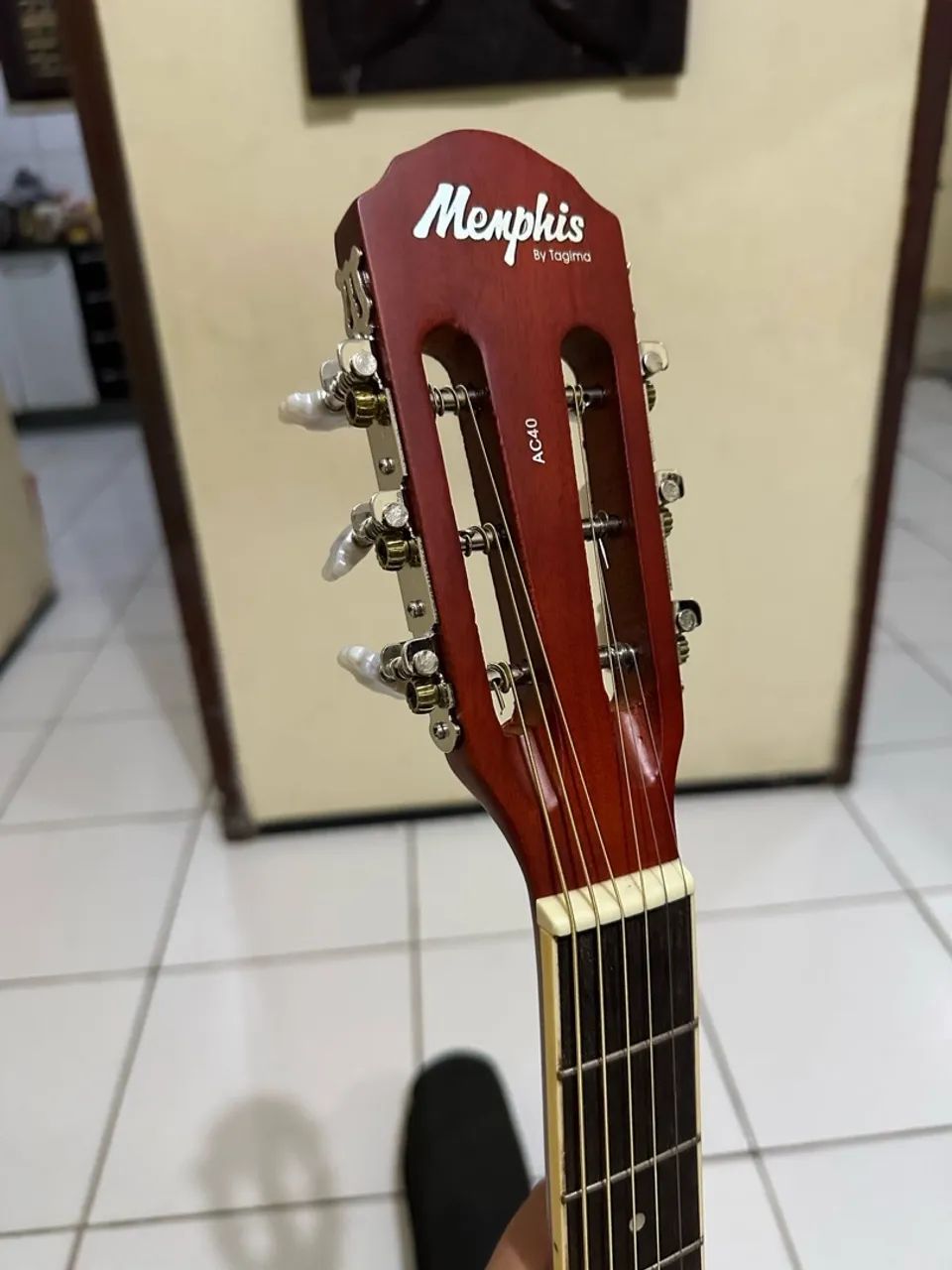 Violão Memphis AC-40 com cordas de aço  - Foto 3