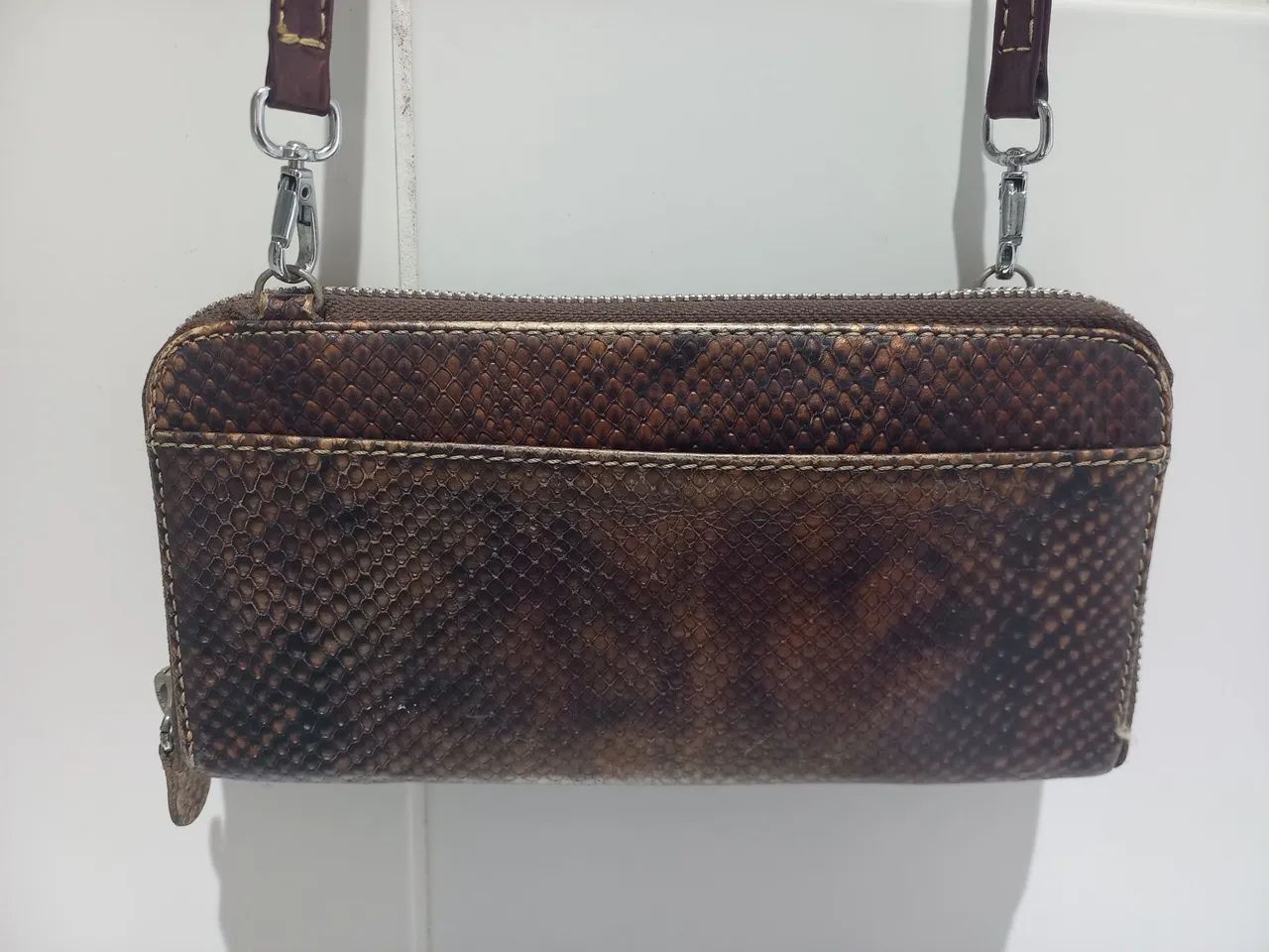 Bolsa carteira de couro - Foto 2
