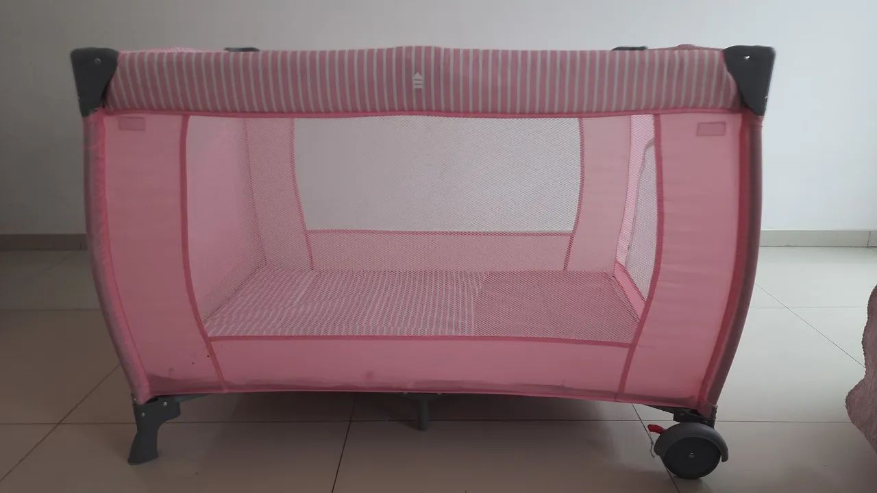 Berço portátil cercadinho menina - Foto 5