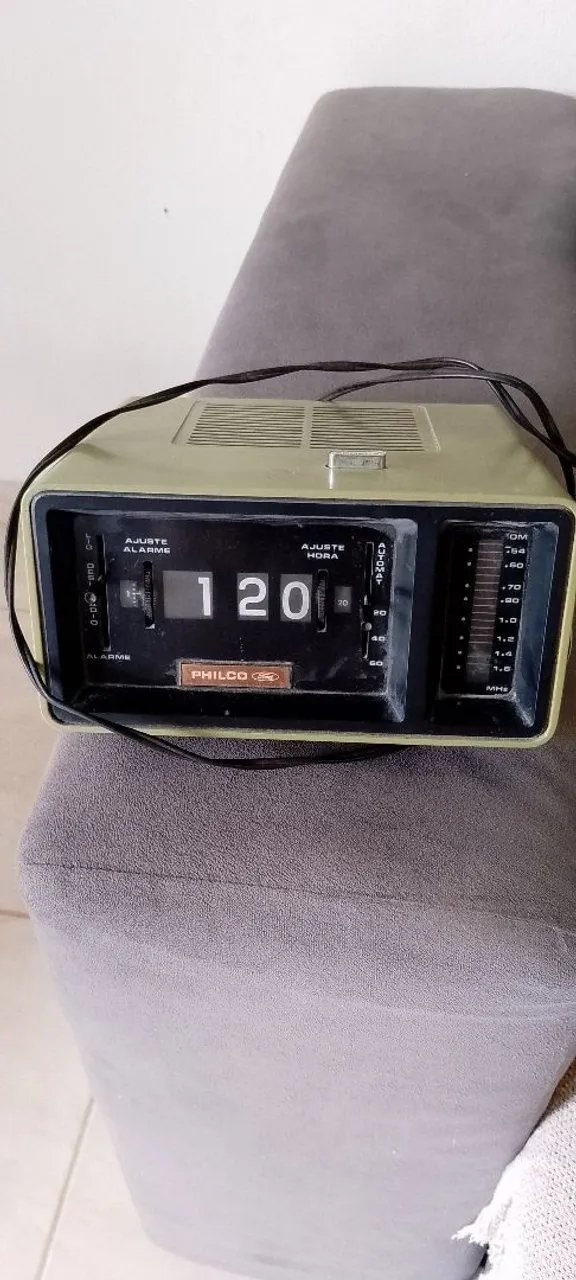 Relógio despertador Philco vintage