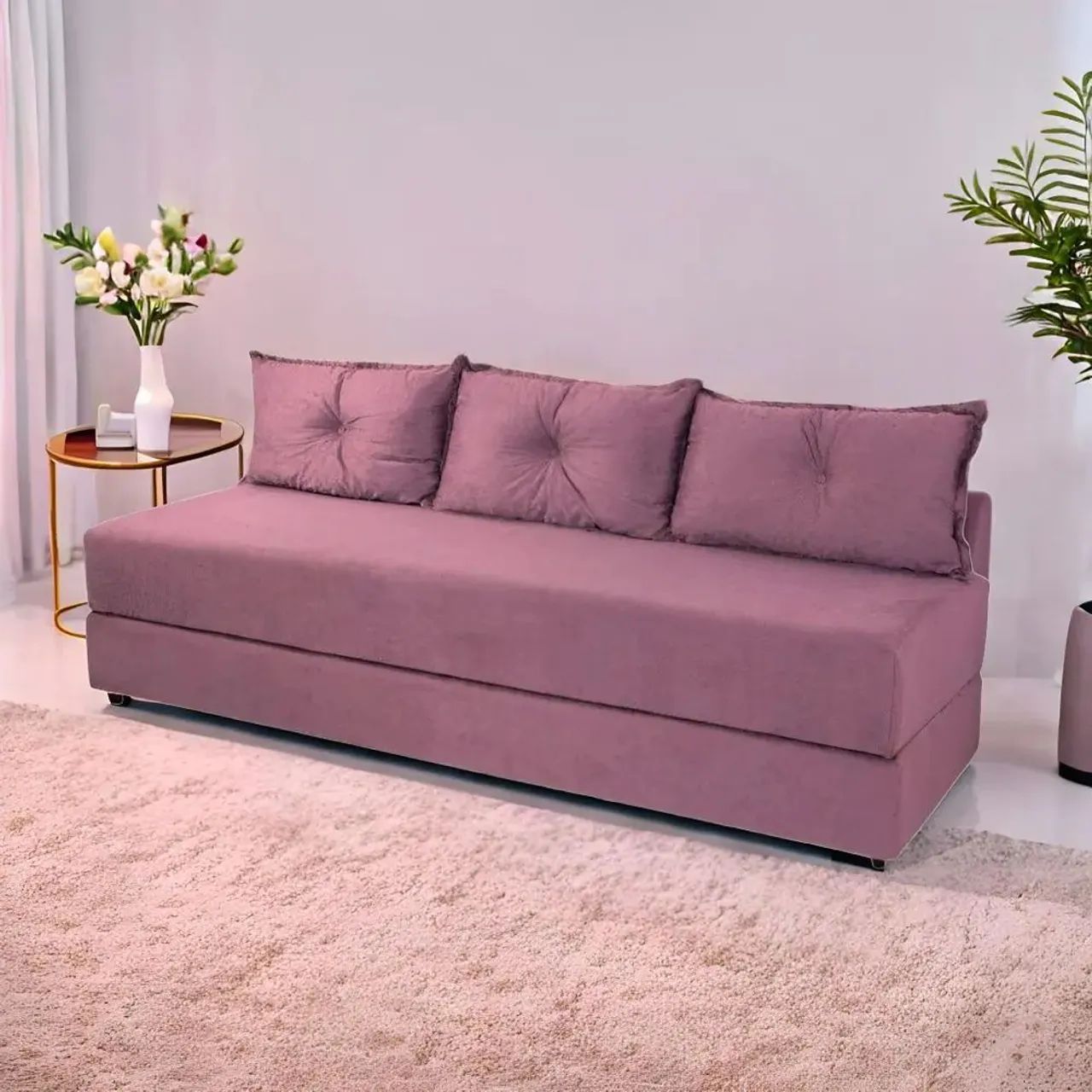 Sofá Cama 3 Lugares - Conforto e praticidad entrega grátis e! - Foto 5