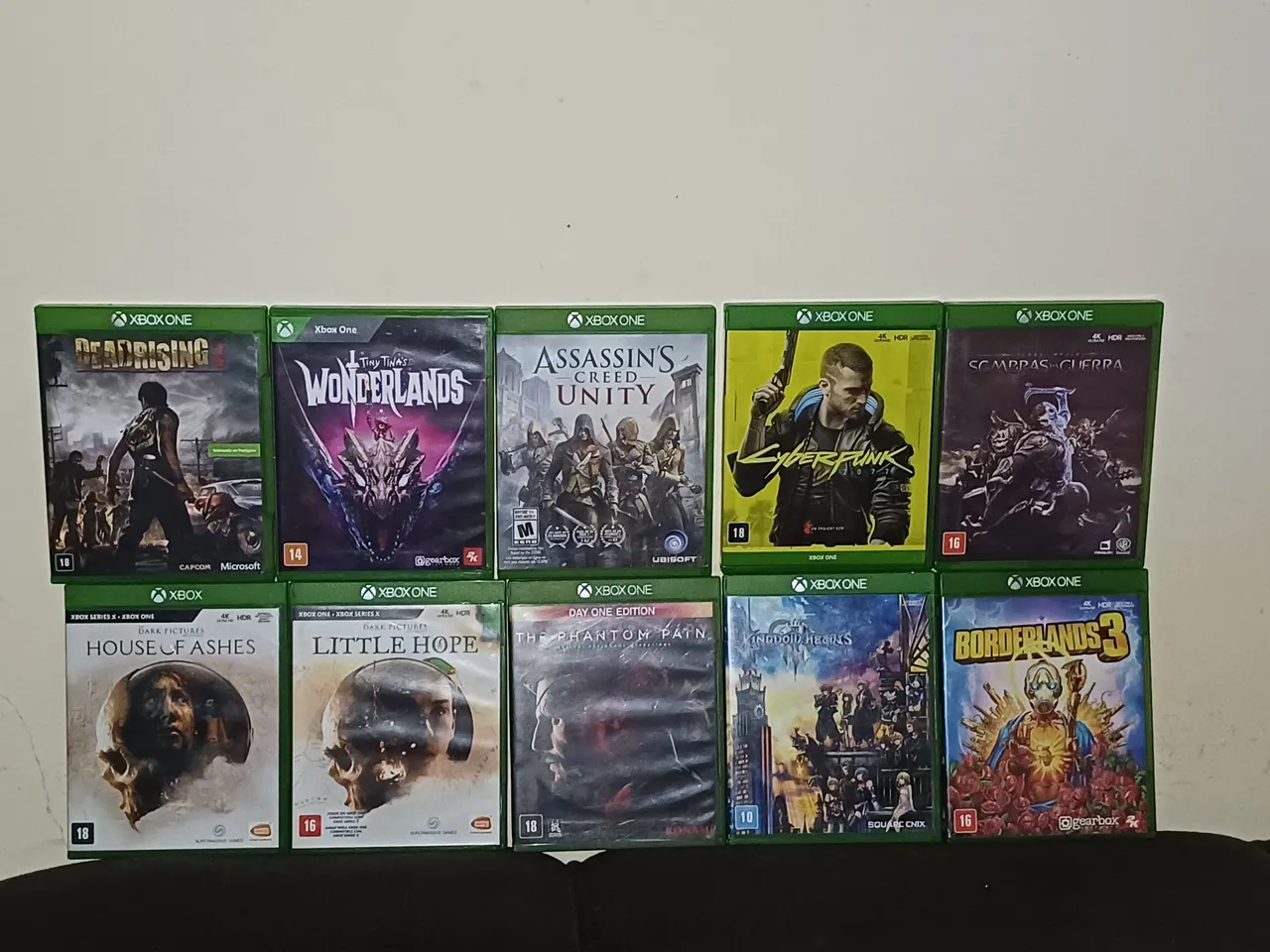 Lote de 10 jogos Xbox One - Diversos Gêneros