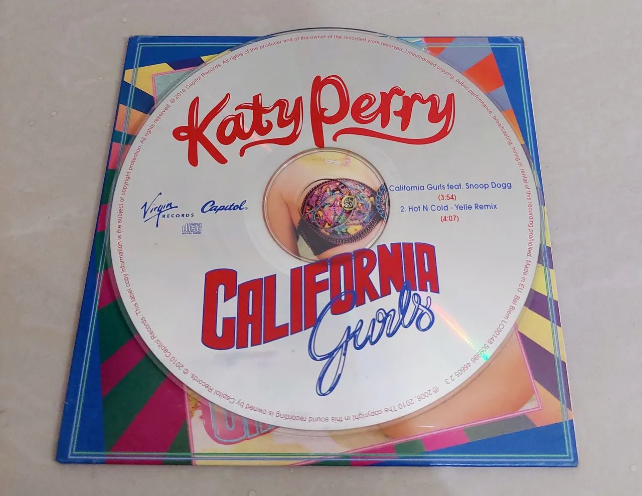 Cd single card Katy Perry California Gurls/ Hot n cold - Foto 3