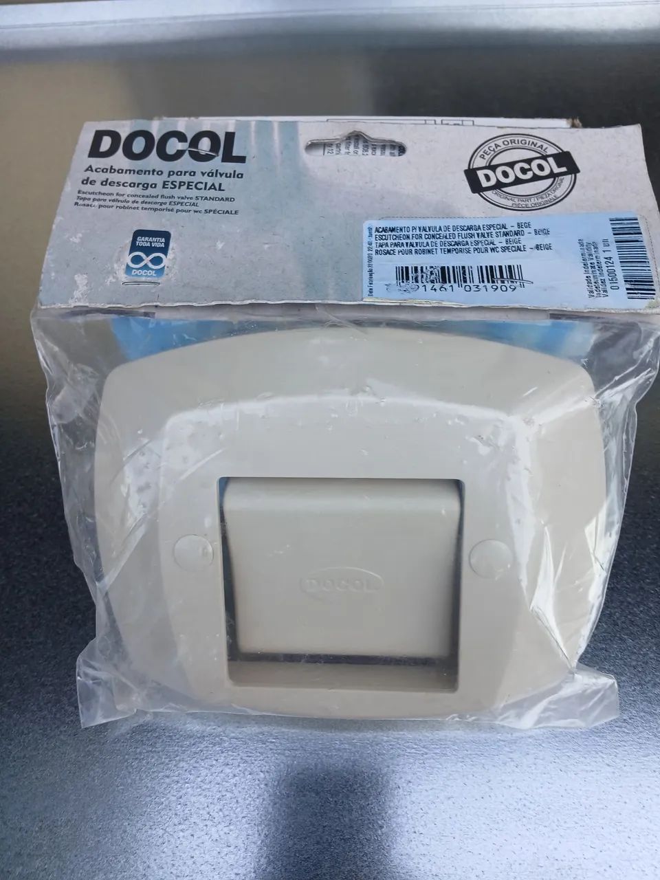 Acabamento para válvula de descarga especial - BEGE - Foto 4