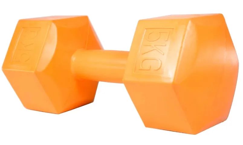 KIT DE HALTERES LIFE ZONE (4kg, 5kg, 6kg) COM SUPORTE - COMO NOVOS! - Foto 4