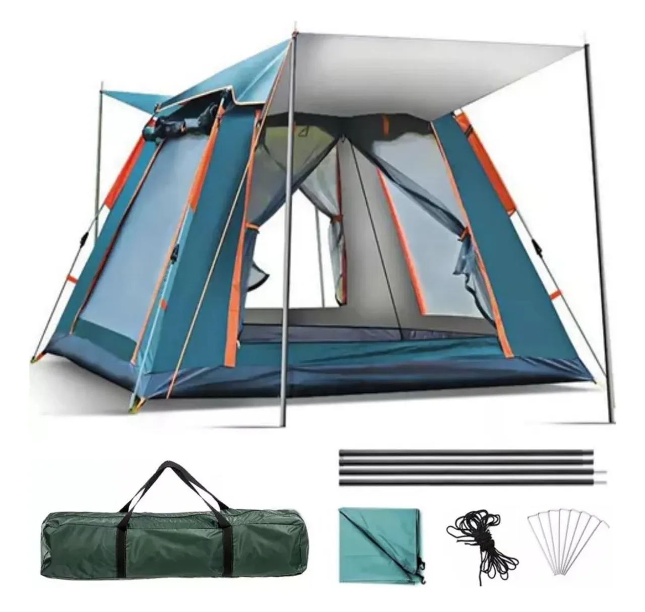 Barracas de Camping para 4 Pessoas com Impermeabilidade e Proteção UV