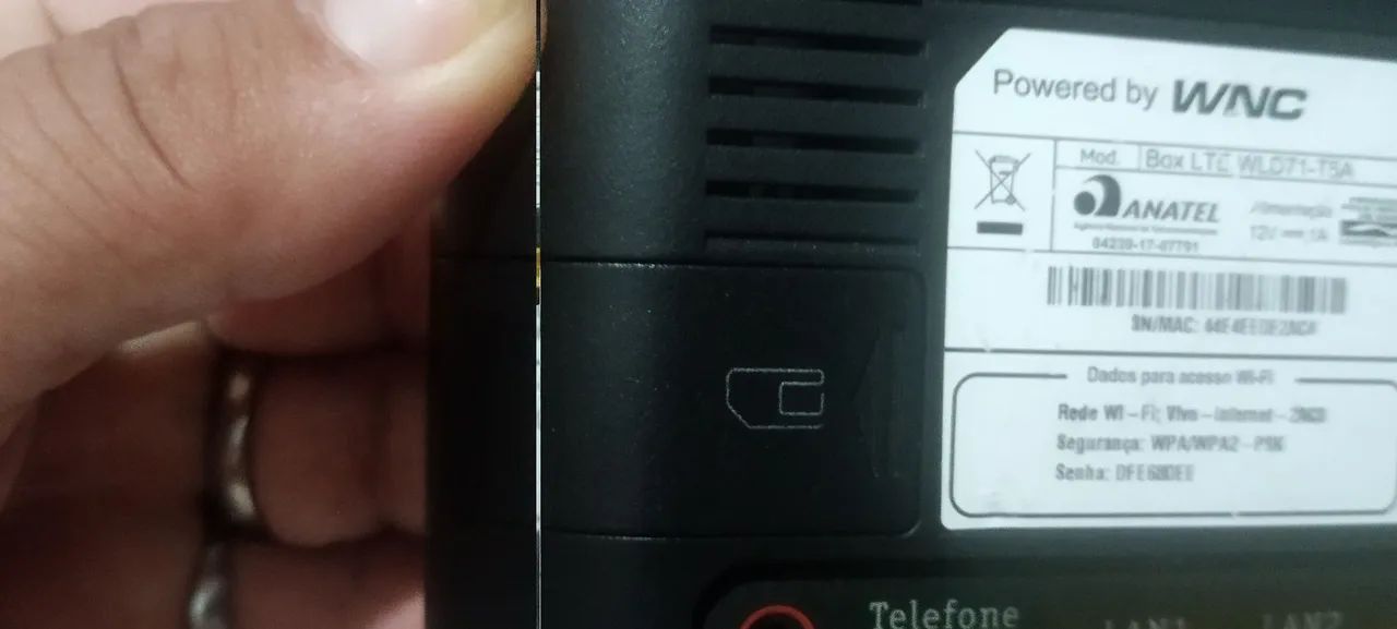 Roteador 4G de chip desbloqueado pega antena rural - Foto 4