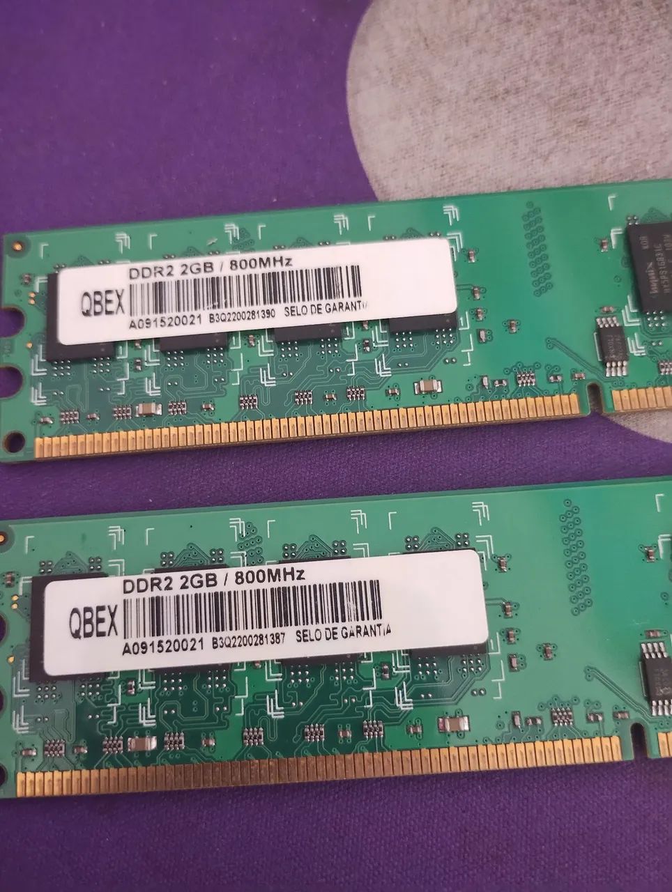 Memória Ram DDR2 800Mhz - 4Gb (02x02Gb) - Foto 2