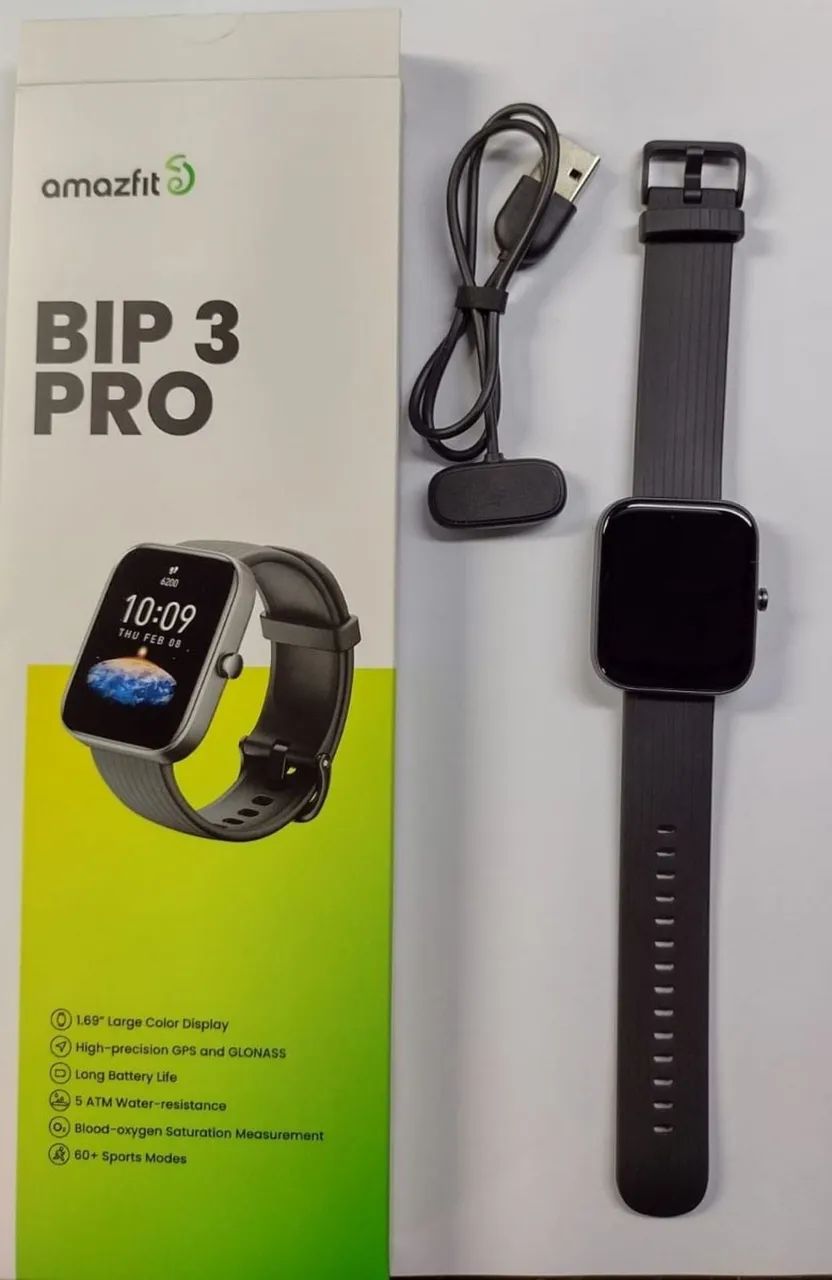 Smartwatch Amazfit Bip 3 Black - Foto 2