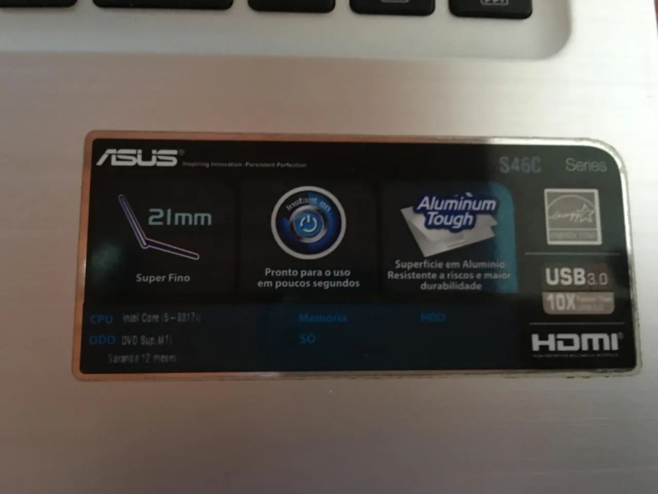 薄型軽量　ultrabook コア5 ssd128 win11 カメラ搭載 Notebook ASUS Ultrabook Core i5 - Notebooks - Vila de Abrantes