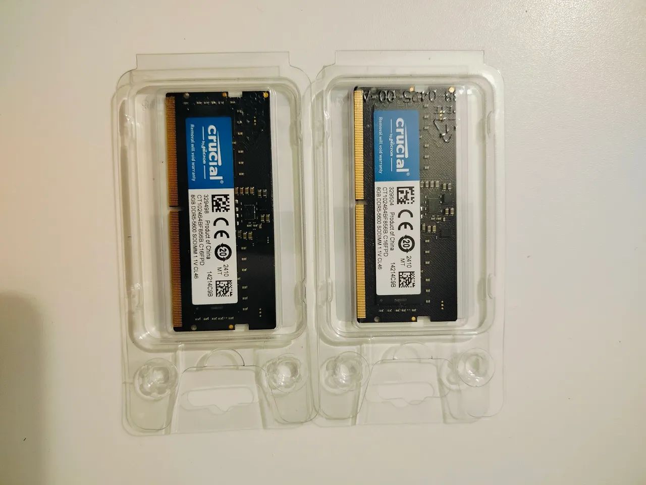 MMemória DDR5 2x 8gb Crucial 5600mhz, notebook - Memória RAM
