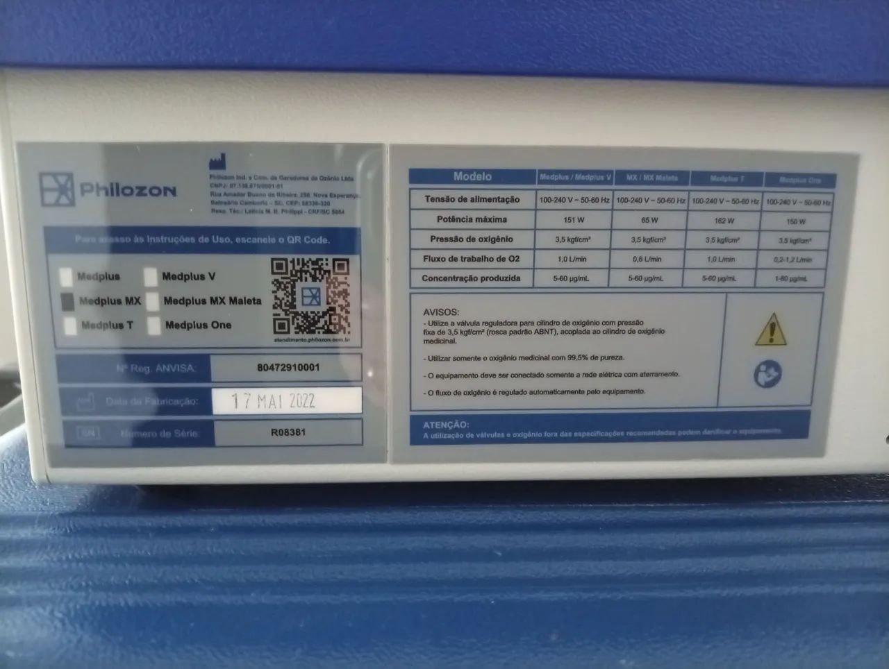 Gerador de Ozônio Philozon - Medplus MX + Maleta de transporte  - Foto 2