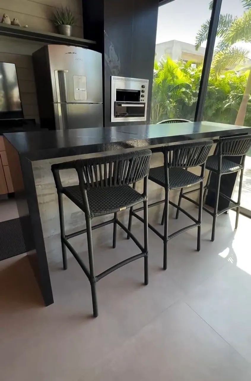 Banqueta em fibra e cordão naval - Foto 3