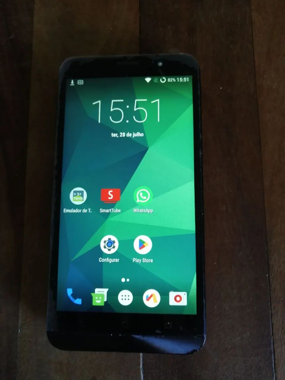 Celular Asus zenfone 2 funcionando, roda WhatsApp, smartphone Android 7 tela nova.  - Foto 2
