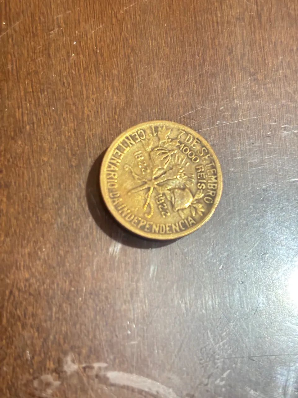 Moeda antiga 1000 Reis 1922 - Foto 2