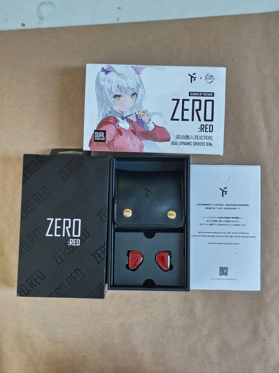 Fone Intra-Auricular Thuthear Zero Red - Novo
