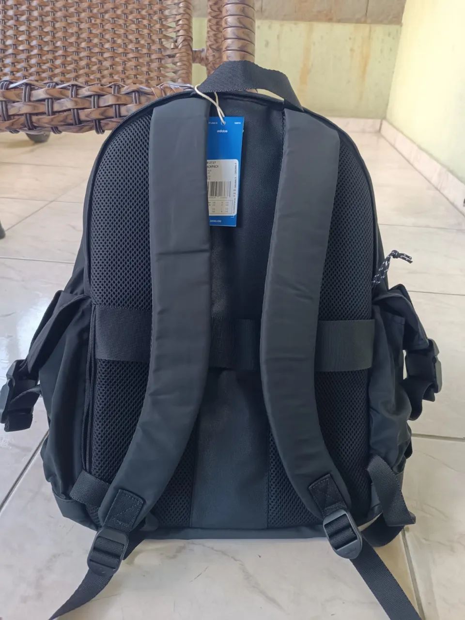 Mochila Adidas Preta - Nova com Etiqueta - Foto 2