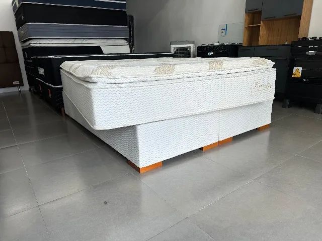 Cama Queen de luxo Completa | Colchão + Base | Preço Especial 