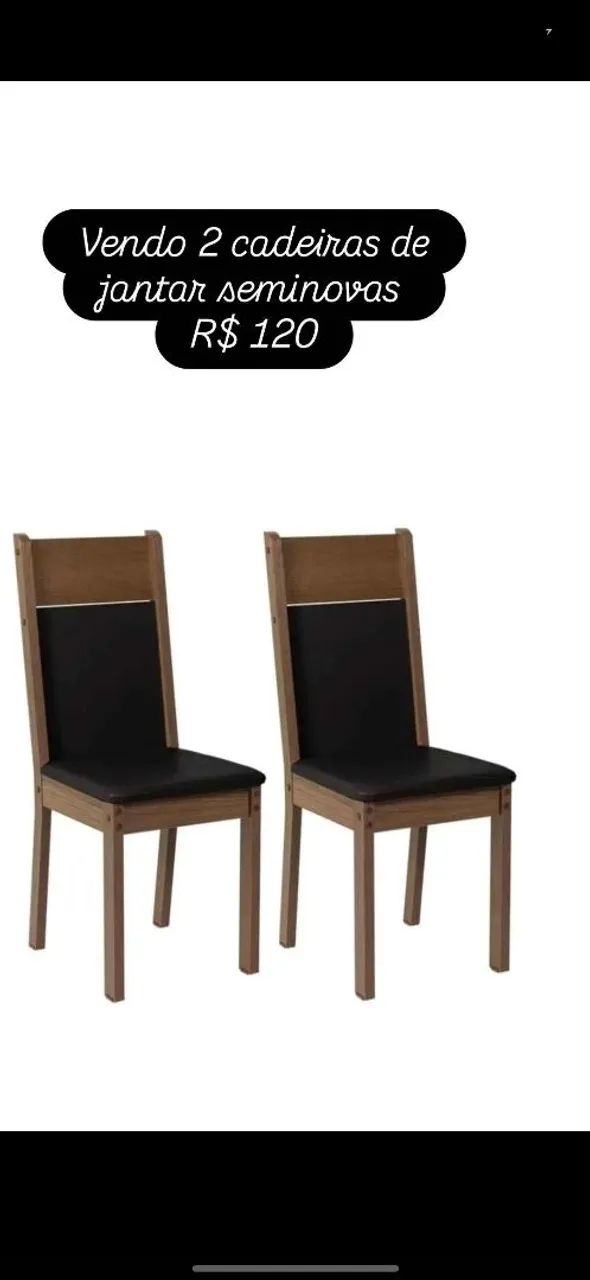 2 cadeiras seminovas 