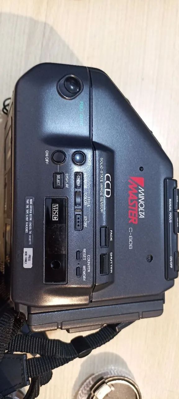 filmadora VHS-C vintage Minolta Master C-606 - Foto 2