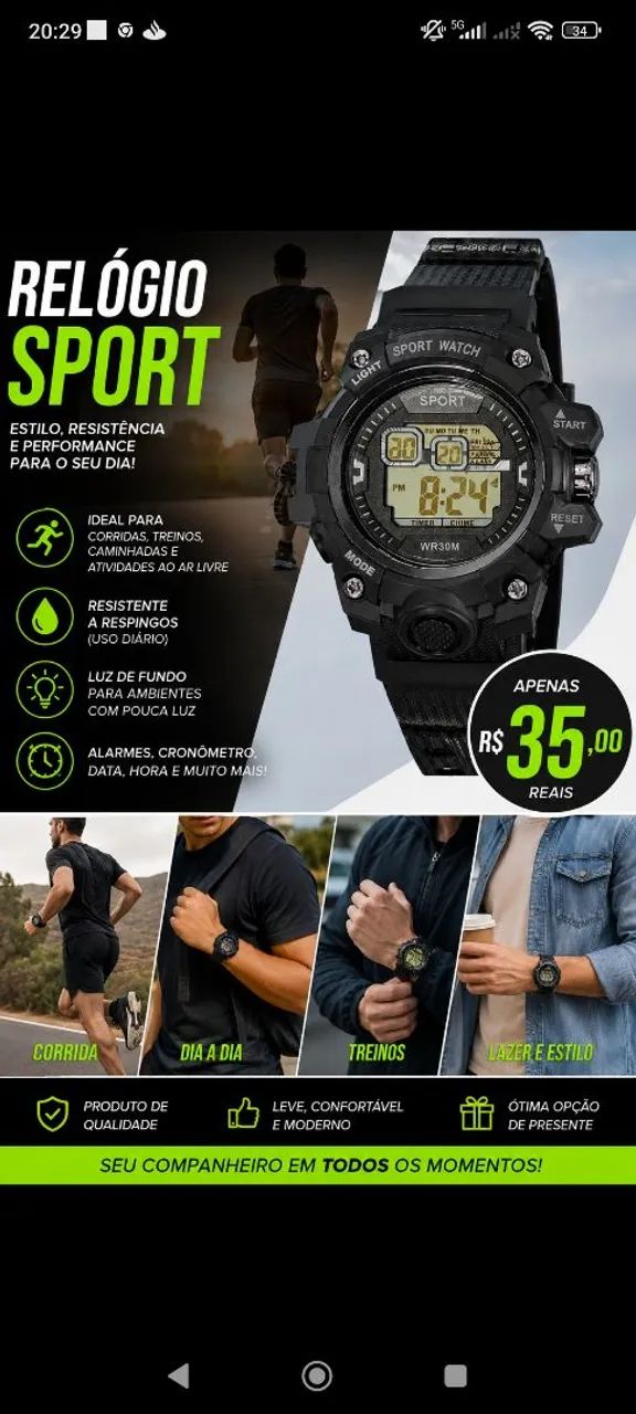 Relógios Sport (Oferta)