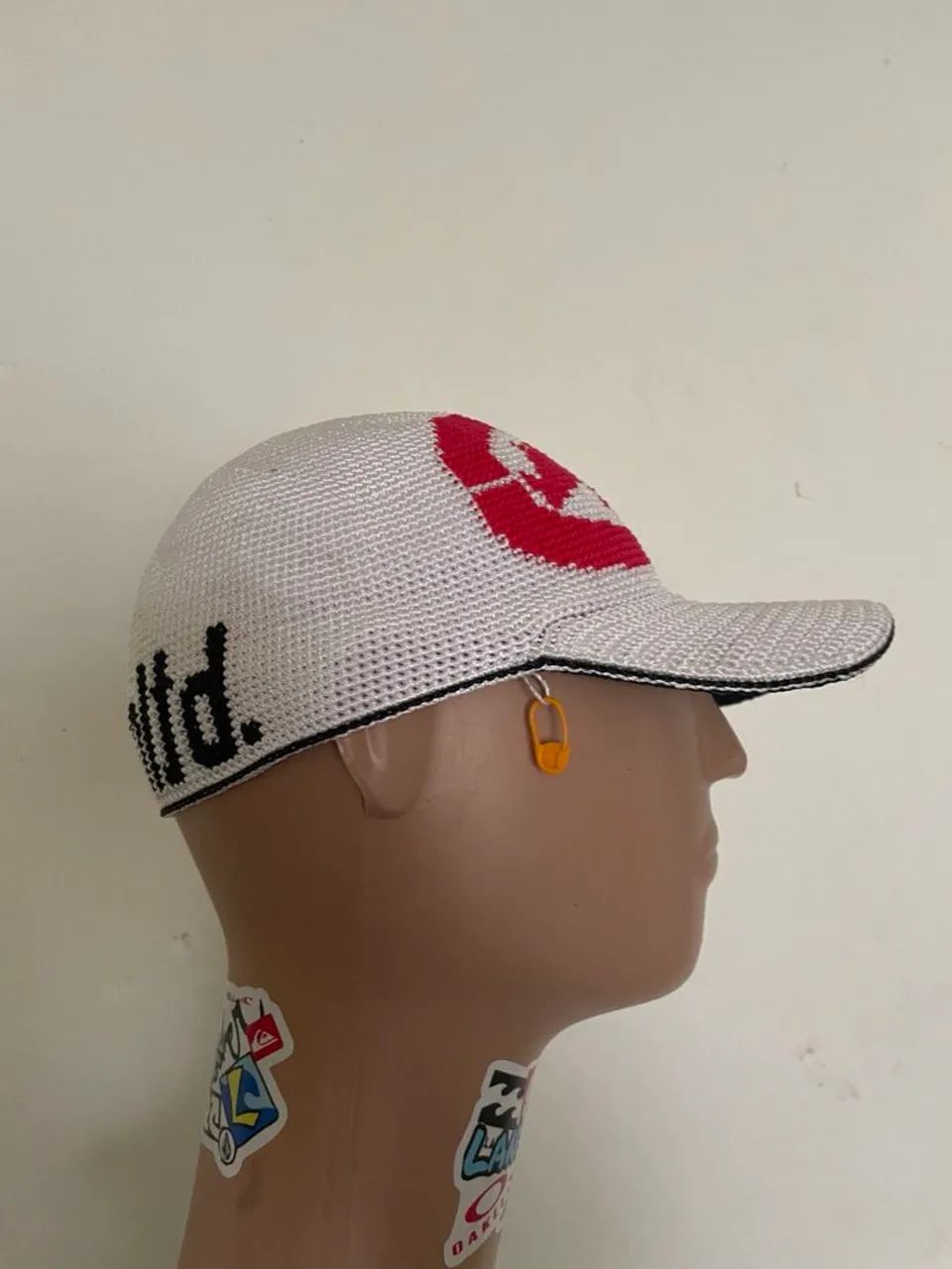 Boné de crochê Ecko Big logo branco - Foto 5