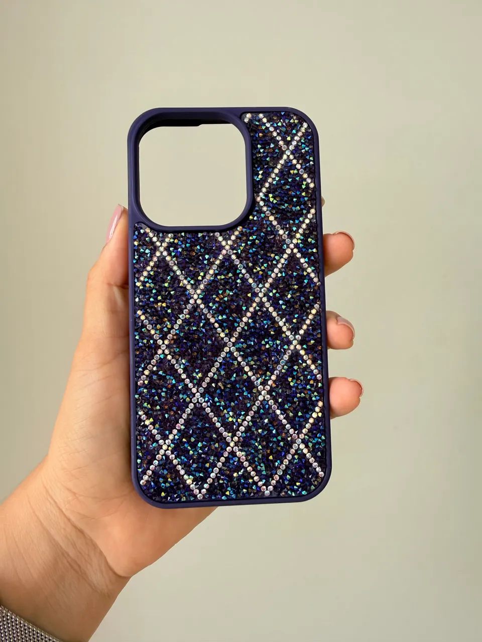 Capinha iPhone com Strass Brilhante Luxo (Nova / Sem Uso) - Foto 3