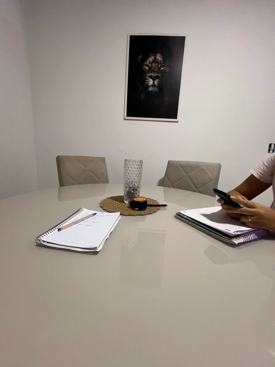 Mesa com tampo de vidro  - Foto 2
