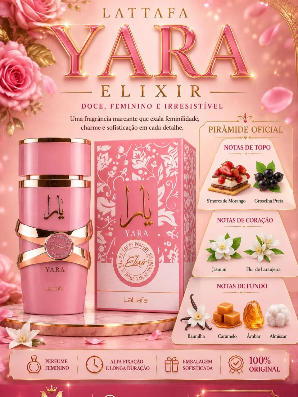 Yara Elixir Lattafa 100ml Eau de Parfum