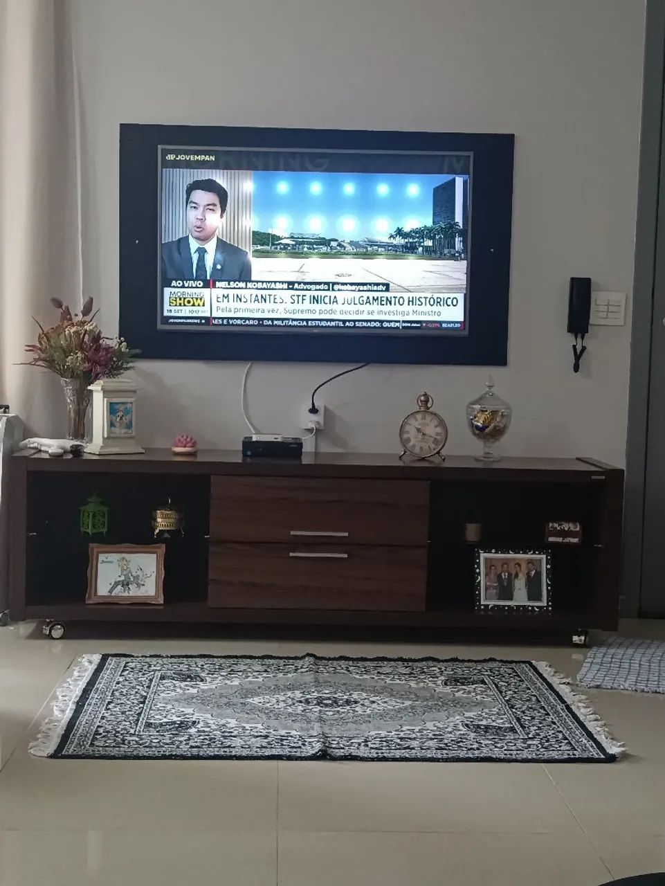 Rack com painel para tv de 43'