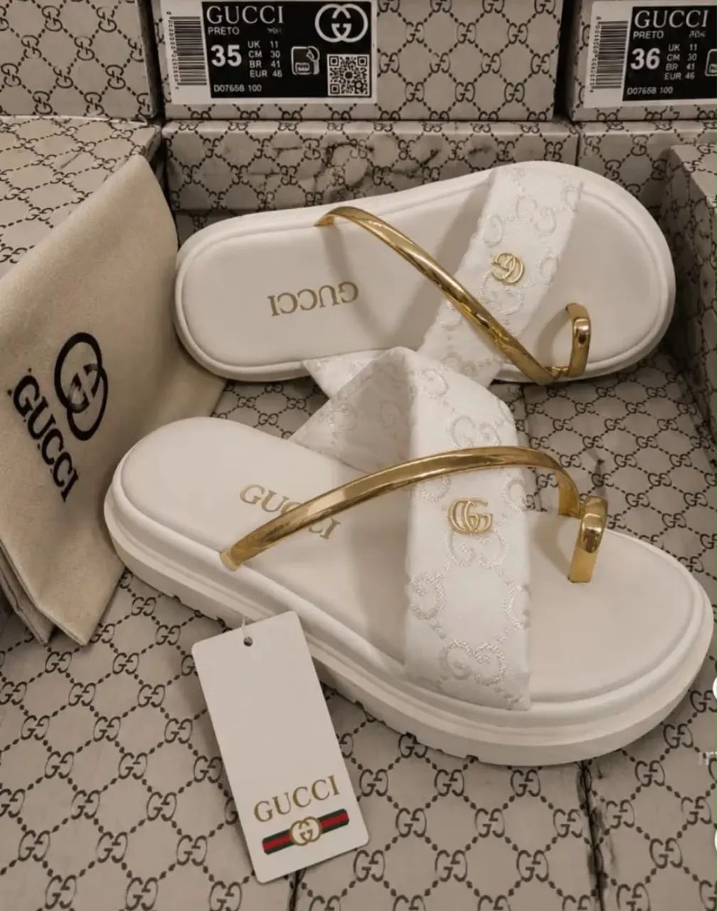 SANDÁLIA DA GUCCI E LOUIS VUITTON - Foto 5