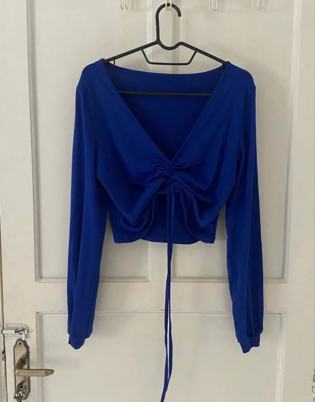 Blusa cropped azul - Foto 3