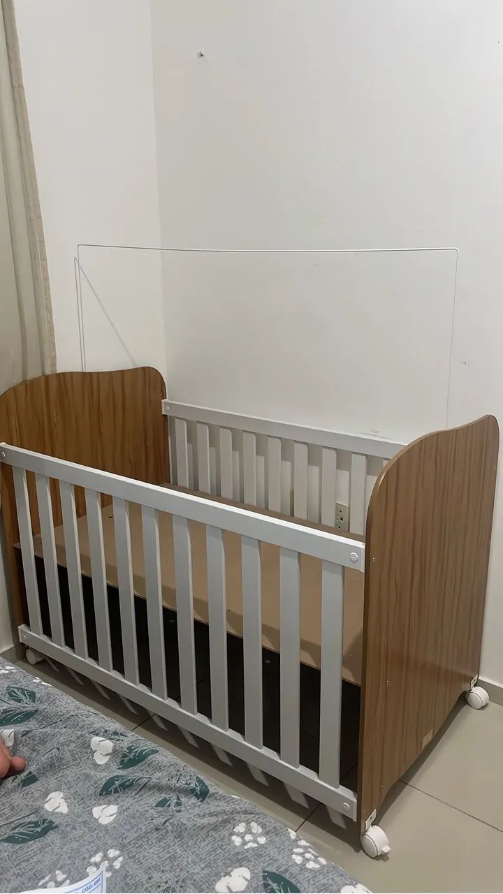 Berço 3 em 1 com colchão 