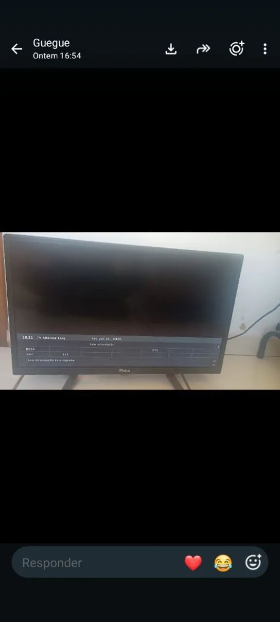 Televisão 24 polegadas não é smart!