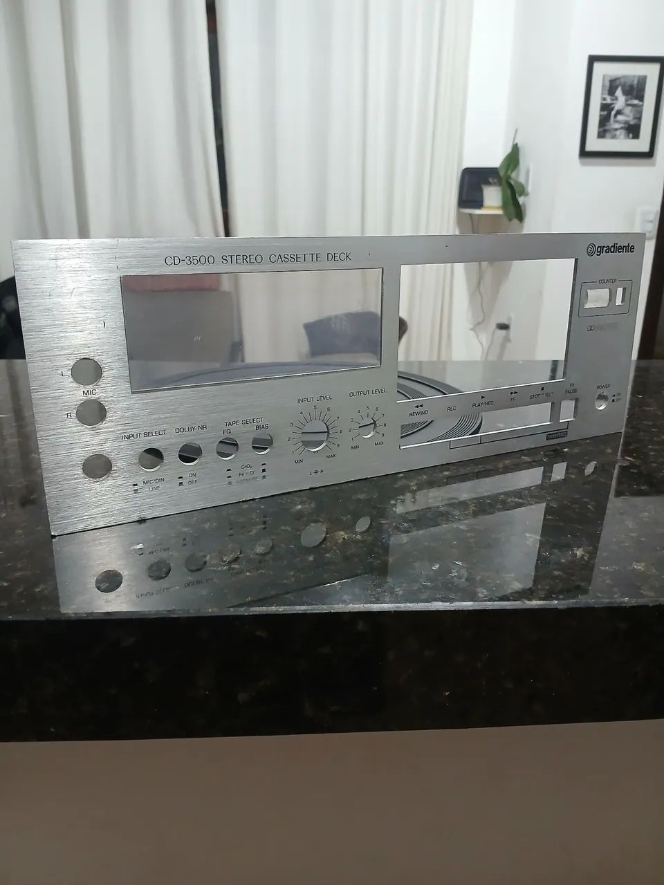 Tape deck Gradiente cd 3500 ( painel frontal)