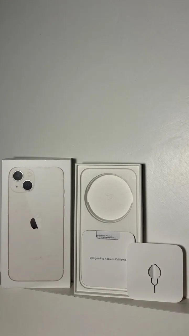 IPHONE 13 - BOM ESTADO (128GB, COR: ESTELAR/BRANCO)  - Foto 2