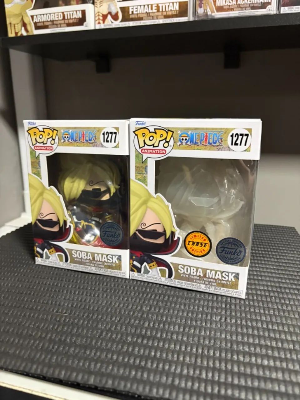 Dupla Funko Pop Soba Mask (Sanji) - Regular + Chase - 2 funkos one piece