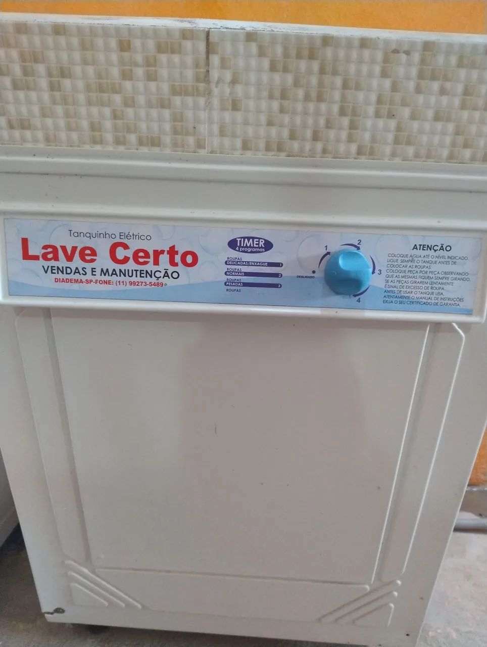 TANQUINHO ELÉTRICO SEMI NOVO - Foto 4