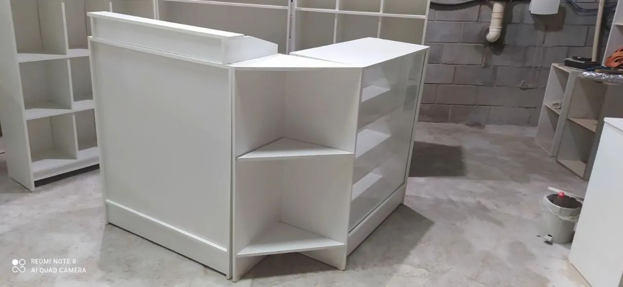 Balcões mdf branco 