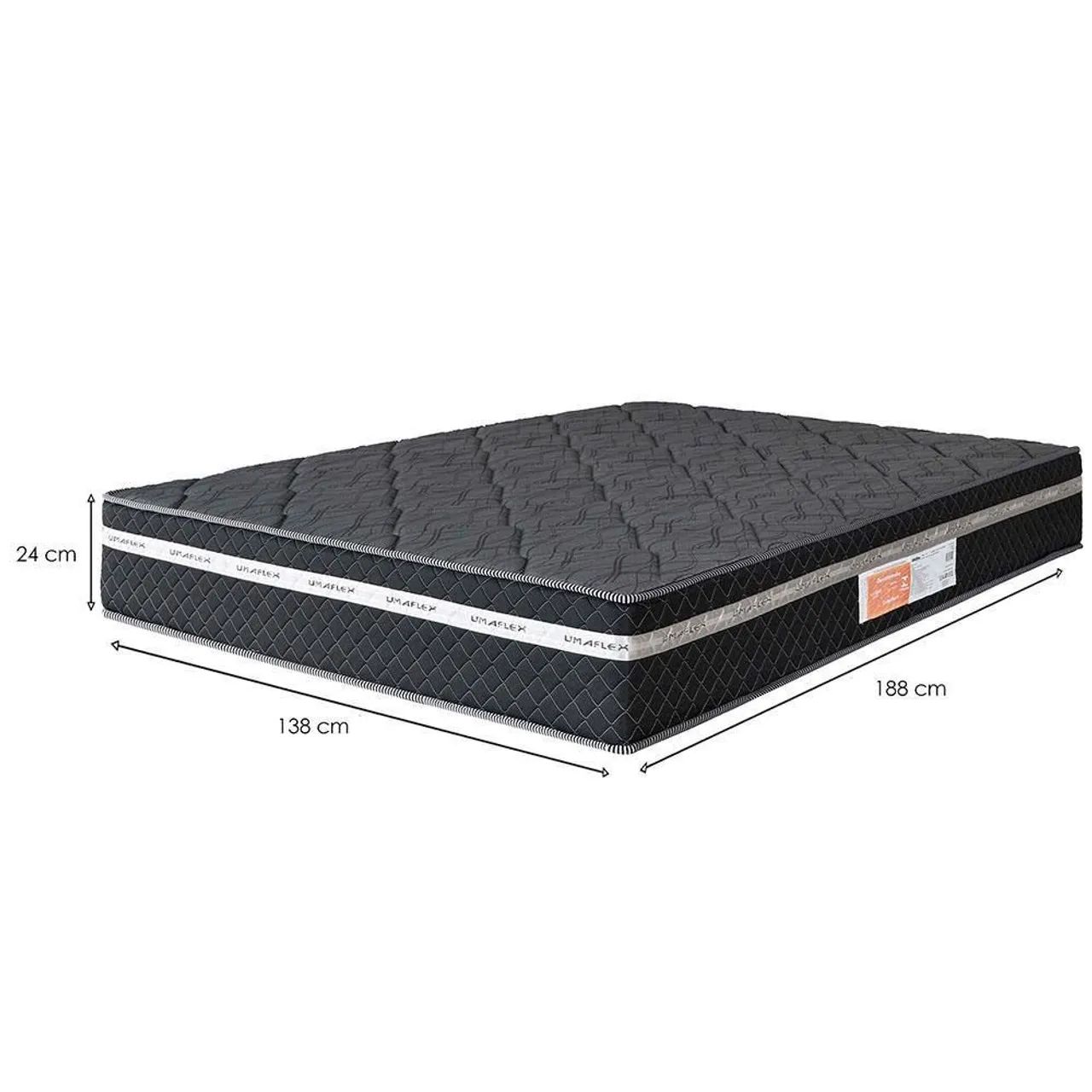 Colchão de Casal Umaflex Essencial com Eurotop e Molas Ensacadas 