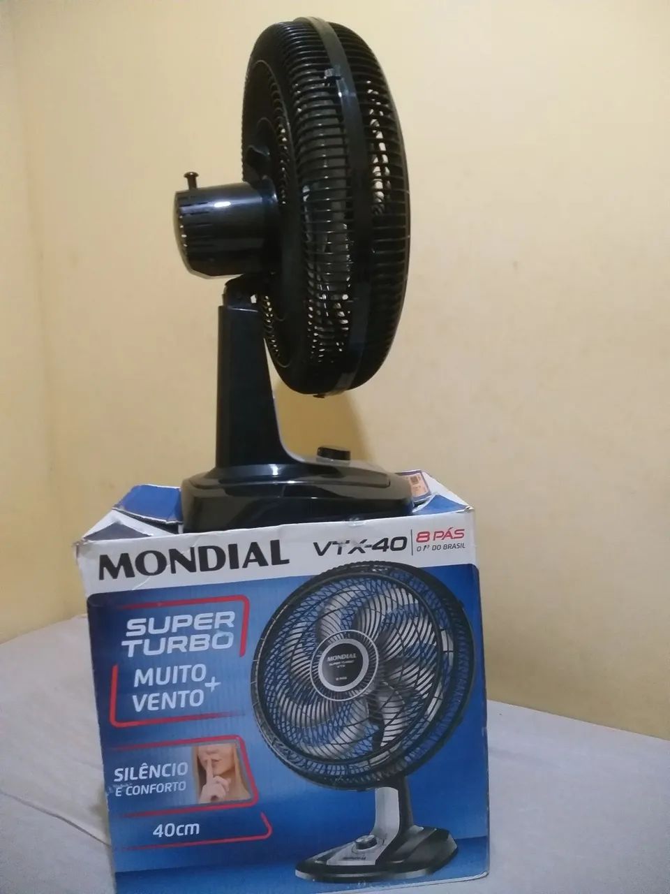 Ventilador 40cm, mesa, mondial, Super Turbo, VTX40 8p, 220v, Novo na Caixa - Foto 3
