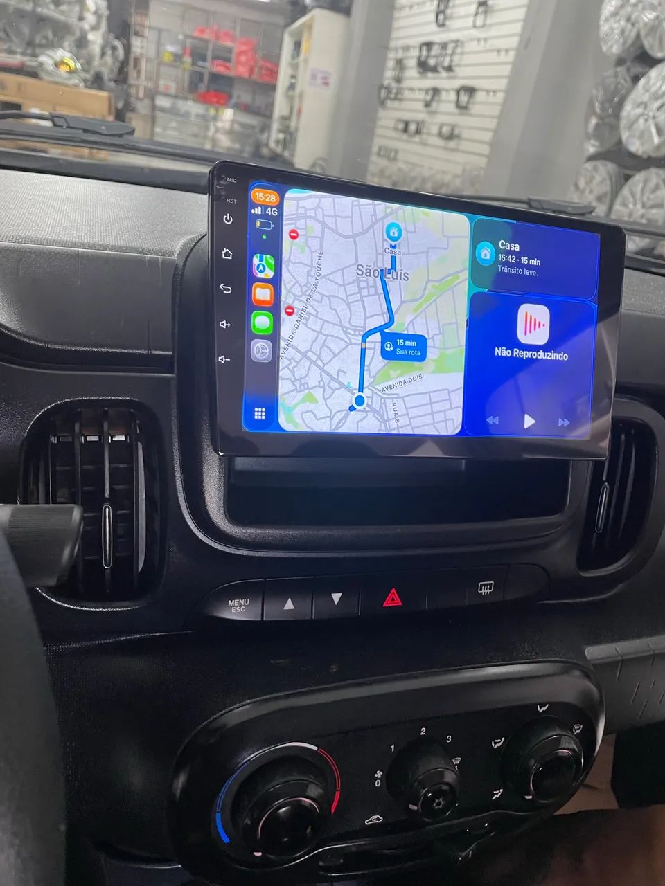 Mp5 1 din com CarPlay 9 polegadas  - Foto 2