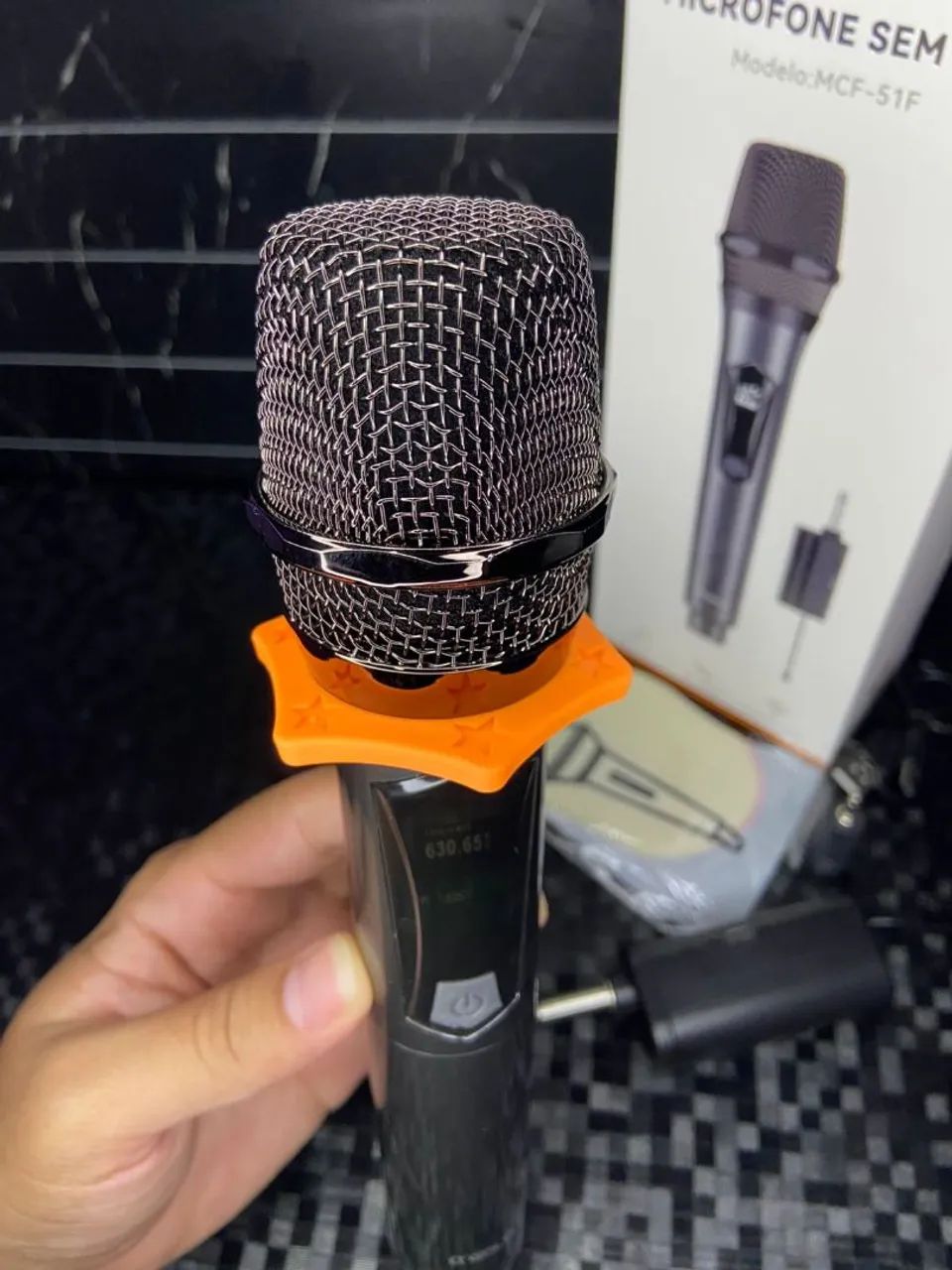 MICROFONE SEM FIO SL - MCF-51F A'GOLD PLUS - Foto 2