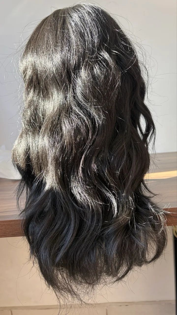 Lace realista glueless com franja - Foto 3